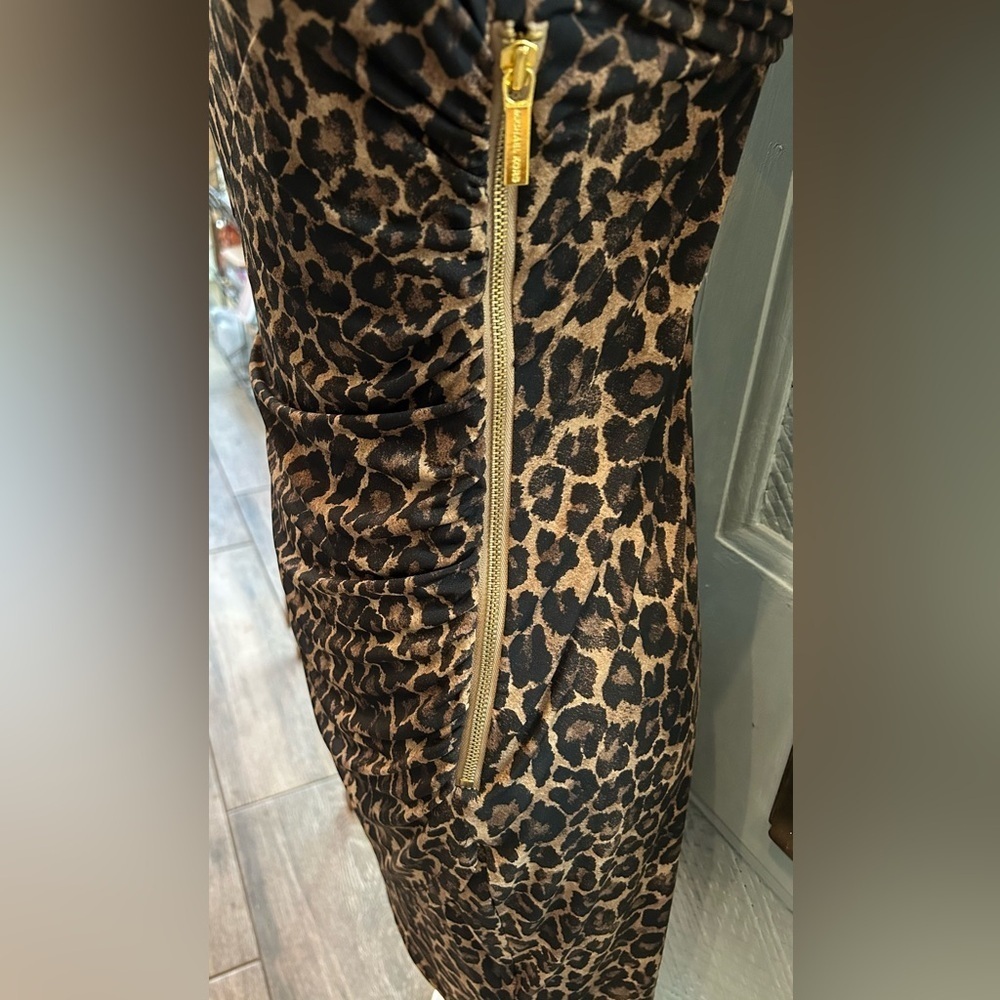 Michael Kors animal print dress with side zipper - Picture 4 of 5